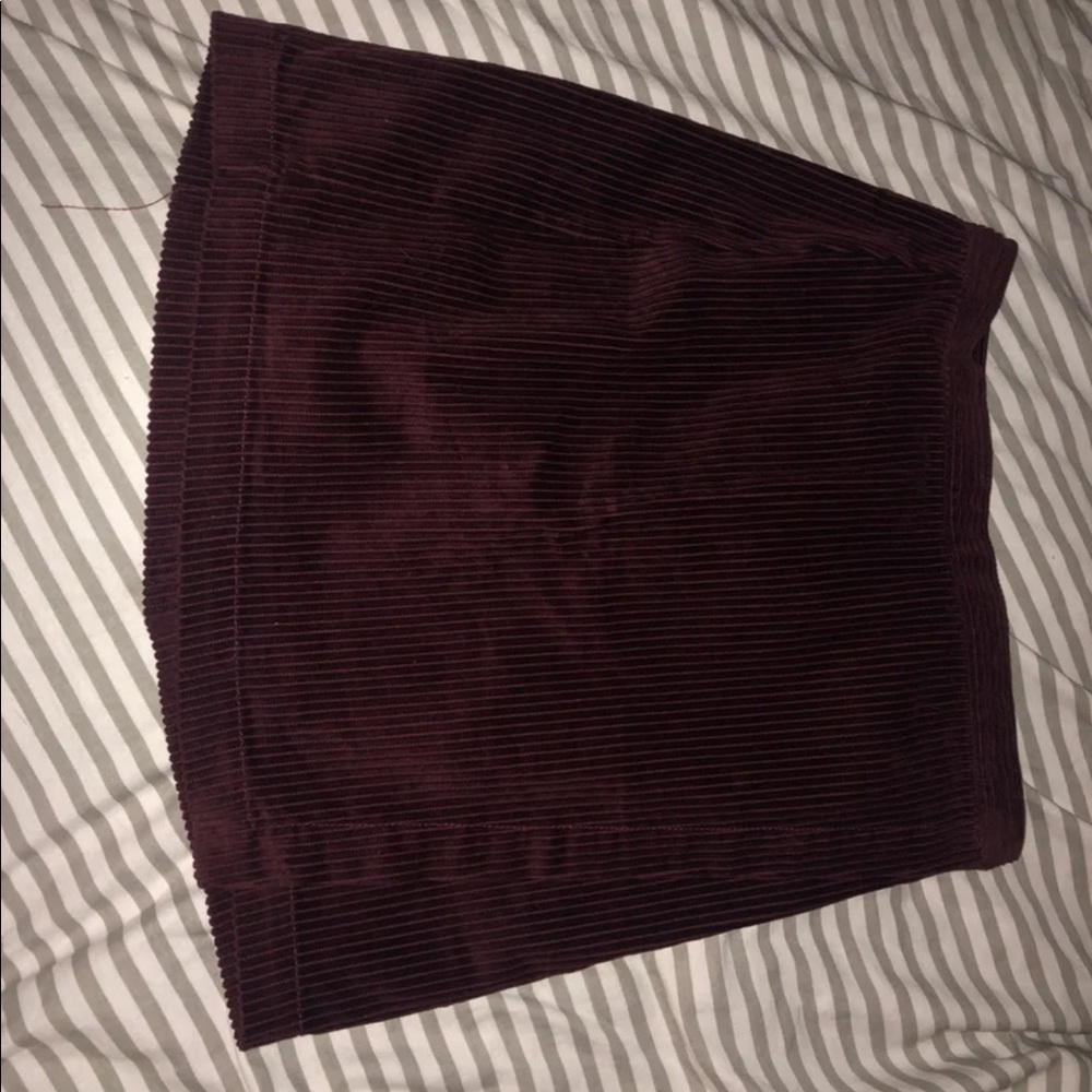 Maroon skirt